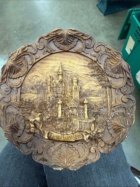 Neuschwanstein Decorative Wall Plaque in Brown Toned Finish